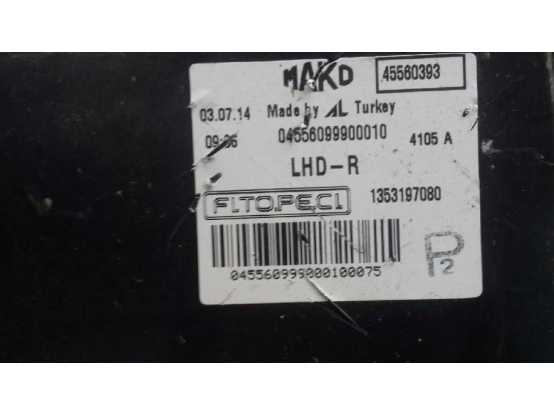 Recambio de faro derecho para peugeot bipper básico referencia OEM IAM 45560393 04556099900010 1353197080