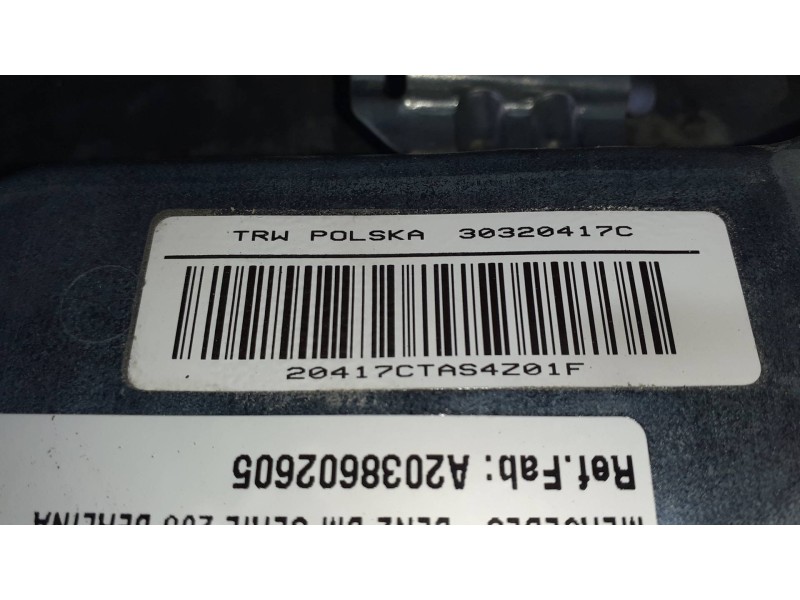 Recambio de airbag lateral delantero derecho para mercedes-benz clase c (w203) berlina referencia OEM IAM A2038602605 0027021691