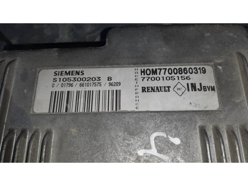 Recambio de centralita motor uce para renault megane i berlina hatchback (ba0) referencia OEM IAM S105300203 7700105156 