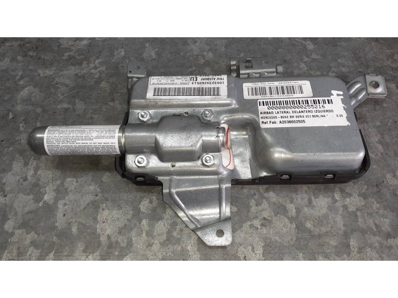 Recambio de airbag lateral delantero izquierdo para mercedes-benz clase c (w203) berlina referencia OEM IAM A2038602505 00270216