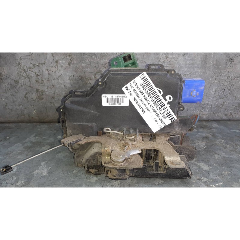 Recambio de cerradura puerta delantera derecha para seat cordoba berlina (6k2) referencia OEM IAM 3B1837016BQ 993019101 