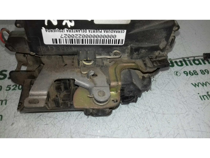 Recambio de cerradura puerta delantera izquierda para seat ibiza (6l1) stella referencia OEM IAM C3B1837015AM 4+4 PINES AZUL