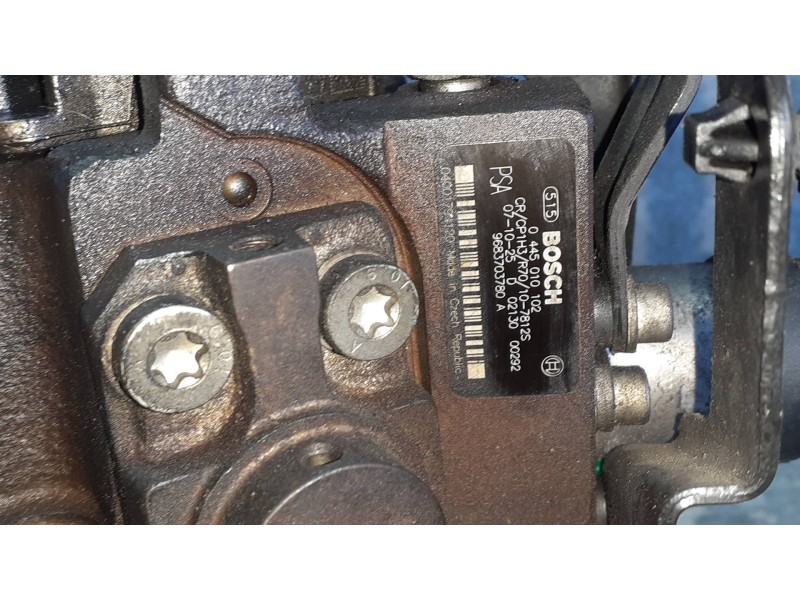 Recambio de bomba inyeccion para peugeot expert kasten referencia OEM IAM 0445010102 9683703780A 107812S