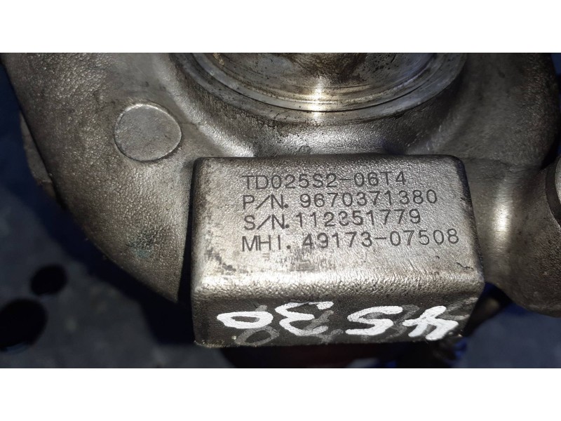 Recambio de turbocompresor para peugeot expert kasten referencia OEM IAM 9670371380 112351779 