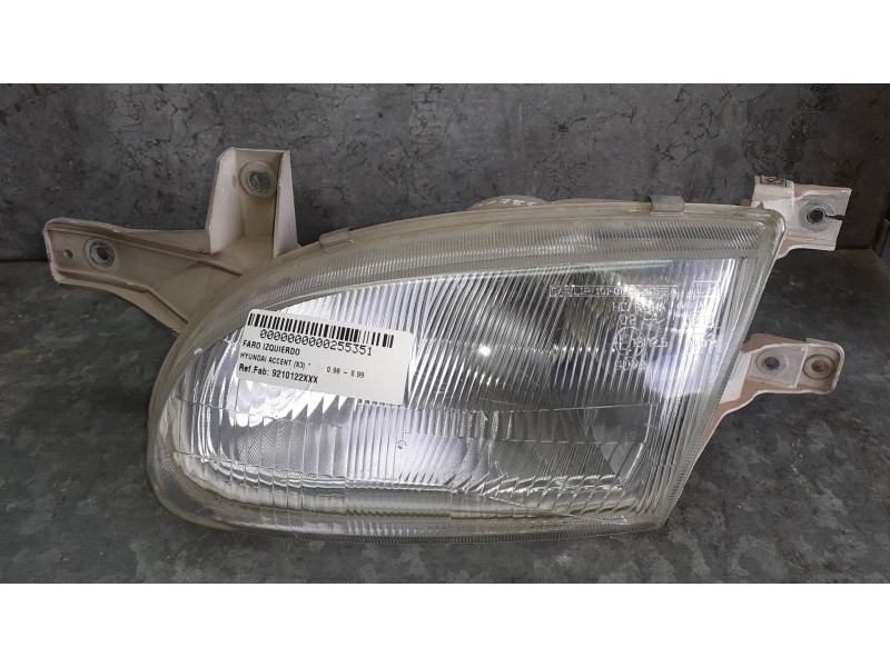 Recambio de faro izquierdo para hyundai accent (x3) referencia OEM IAM 9210122XXX  
