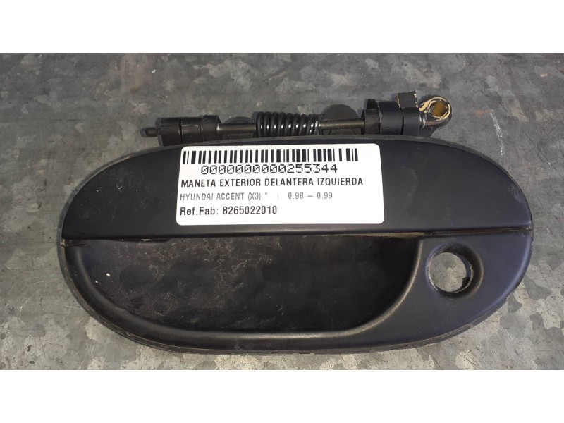 Recambio de maneta exterior delantera izquierda para hyundai accent (x3) referencia OEM IAM 8265022010  