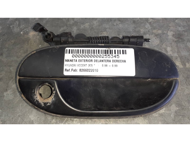 Recambio de maneta exterior delantera derecha para hyundai accent (x3) referencia OEM IAM 8266022010  