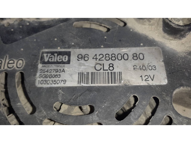 Recambio de alternador para peugeot 307 (s1) xr clim plus referencia OEM IAM 9642880080 2542793A SG9B063
