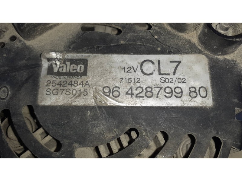 Recambio de alternador para peugeot 206 berlina xt referencia OEM IAM 9642879980 2542484A 