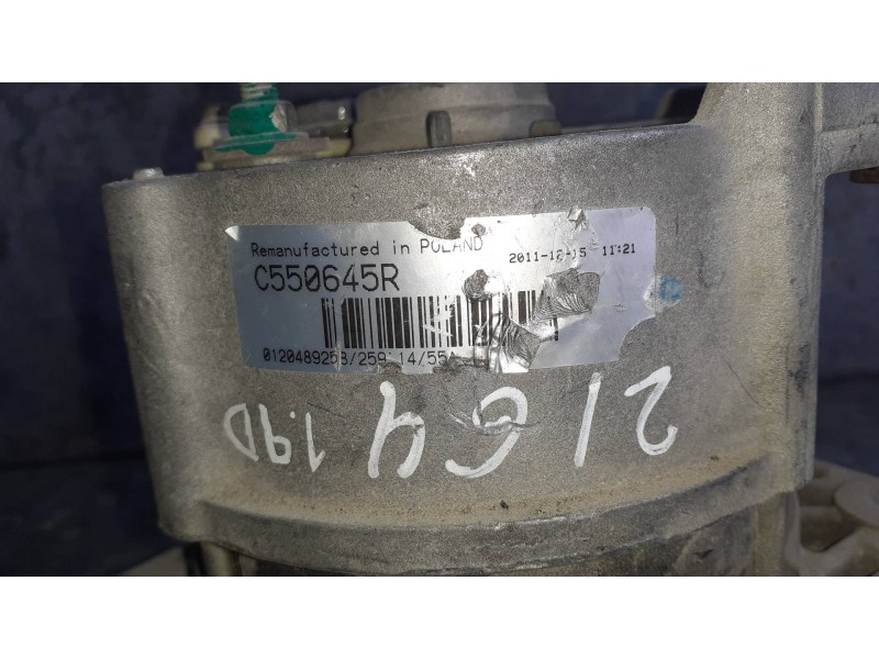 Recambio de alternador para peugeot 205 berlina xad / xad multi referencia OEM IAM C550645R A554529A  Recambio de alternador para peugeot 205 berlina xad / xad multi referencia OEM IAM C550645R A554529A