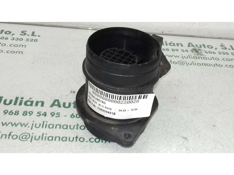 Recambio de caudalimetro para seat ibiza (6l1) stella referencia OEM IAM 038906461B 0281002531 BOSCH