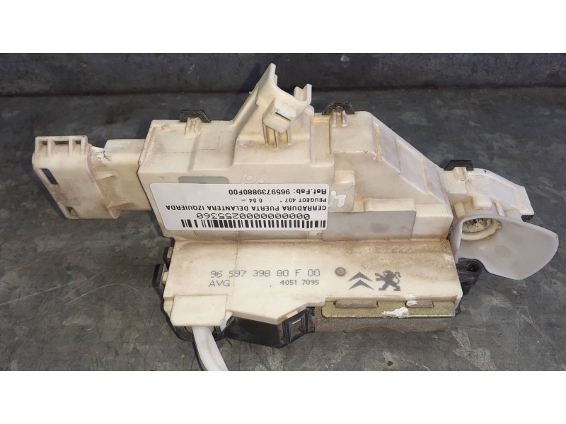 Recambio de cerradura puerta delantera izquierda para peugeot 407 referencia OEM IAM 9659739880F00 40517095 