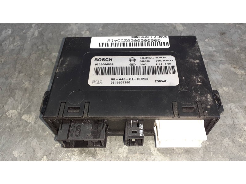 Recambio de modulo electronico para peugeot 407 coupe referencia OEM IAM 9649604380 0263004089 6002JC0533