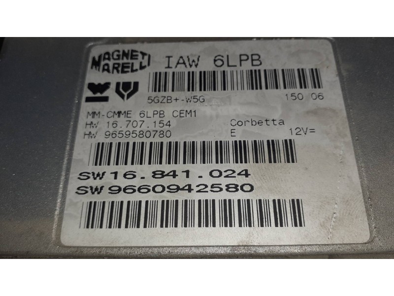 Recambio de centralita motor uce para peugeot 407 coupe referencia OEM IAM 9660942580 9659580780 