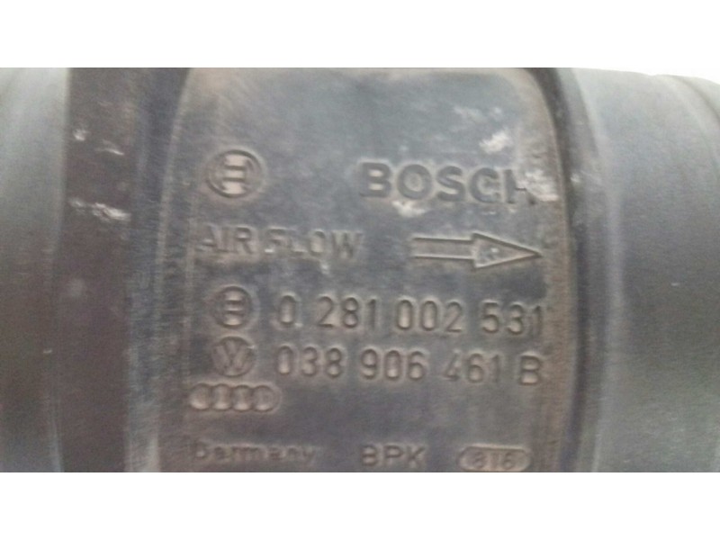 Recambio de caudalimetro para seat ibiza (6l1) stella referencia OEM IAM 038906461B 0281002531 BOSCH