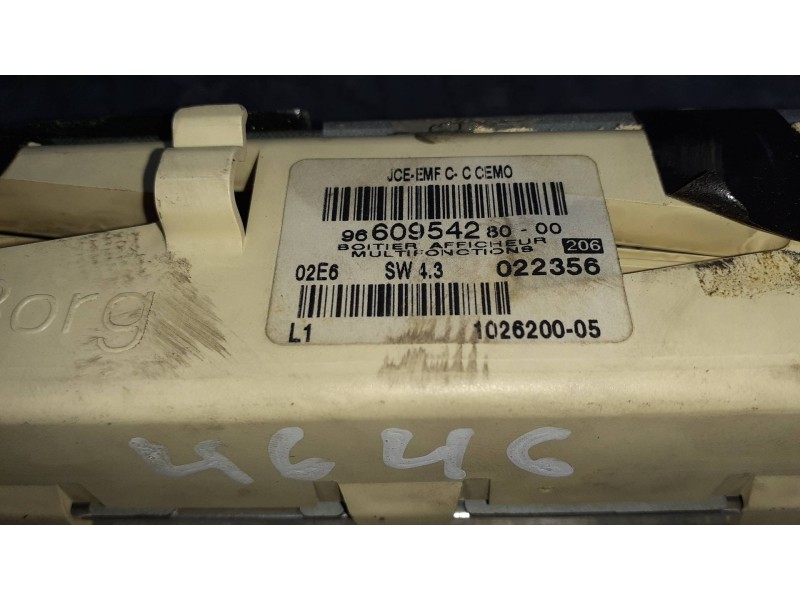 Recambio de pantalla multifuncion para peugeot 407 coupe referencia OEM IAM 966095428000 022356 102620005