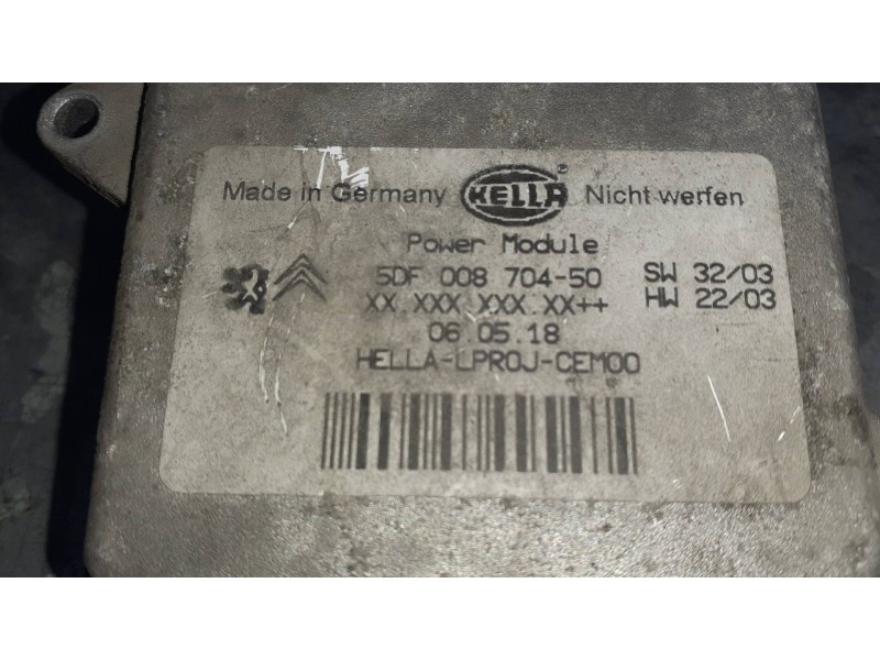 Recambio de centralita faros xenon para peugeot 407 coupe referencia OEM IAM 74284600 74284700 5DF00870450