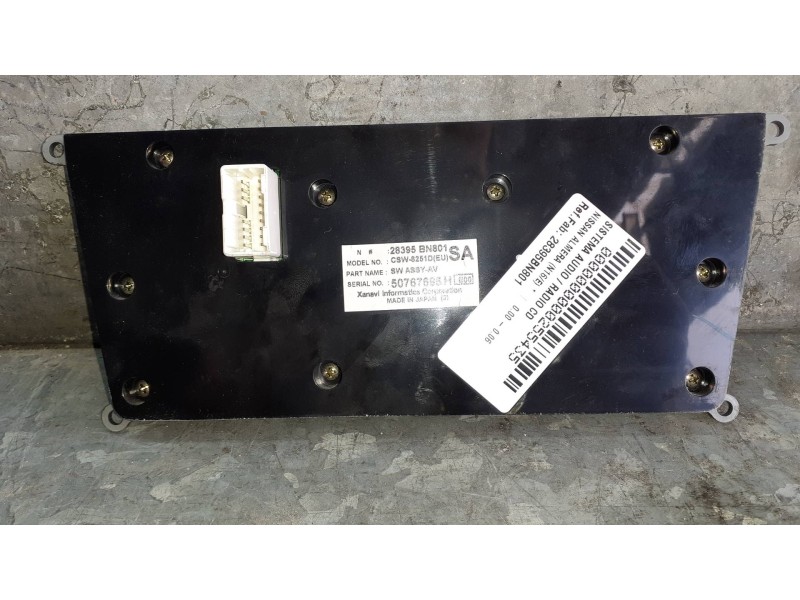 Recambio de sistema audio / radio cd para nissan almera (n16/e) referencia OEM IAM 28395BN801 50767695H 