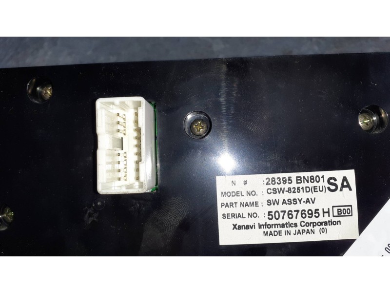 Recambio de sistema audio / radio cd para nissan almera (n16/e) referencia OEM IAM 28395BN801 50767695H 