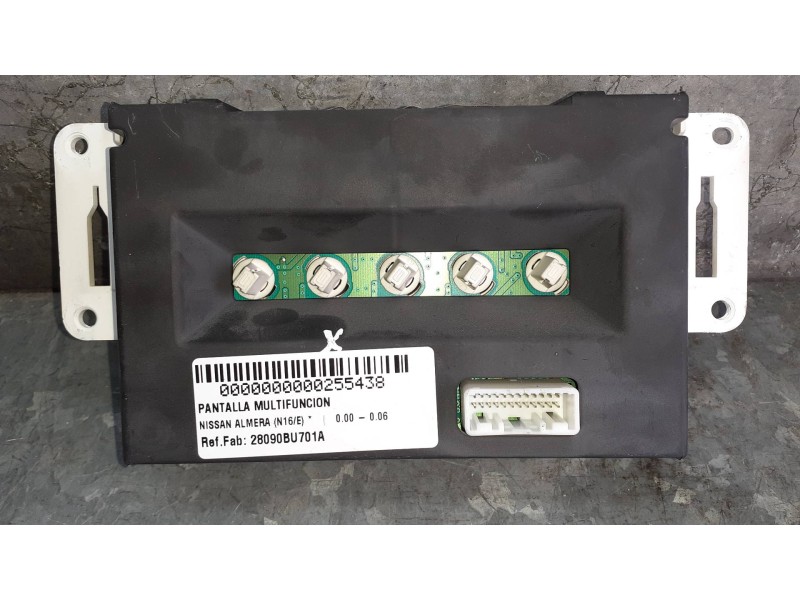 Recambio de pantalla multifuncion para nissan almera (n16/e) referencia OEM IAM 28090BU701A 216776529A NS0130825