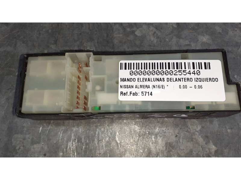 Recambio de mando elevalunas delantero izquierdo para nissan almera (n16/e) referencia OEM IAM 5714  