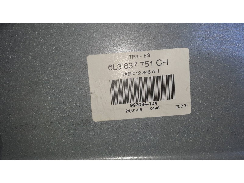 Recambio de elevalunas delantero izquierdo para seat ibiza (6l1) referencia OEM IAM 6L3837751CH ELECTRICO SIN MOTOR