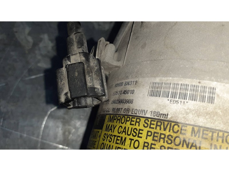Recambio de compresor aire acondicionado para nissan almera (n16/e) referencia OEM IAM 926000BN311 ED51145010 09025003908