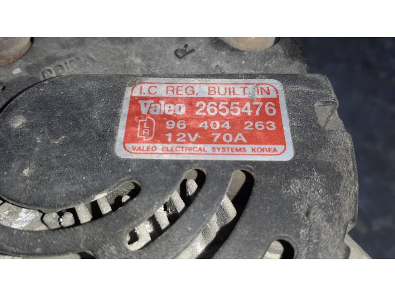 Recambio de alternador para daewoo kalos 1.2 se referencia OEM IAM 2655476 96404263 70A