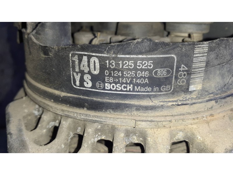 Recambio de alternador para opel vectra c berlina referencia OEM IAM 0124525046 140A BOSCH Recambio de alternador para opel vectra c berlina referencia OEM IAM 0124525046 140A BOSCH