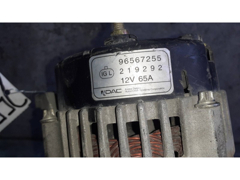 Recambio de alternador para chevrolet matiz s referencia OEM IAM 96567255 65A 