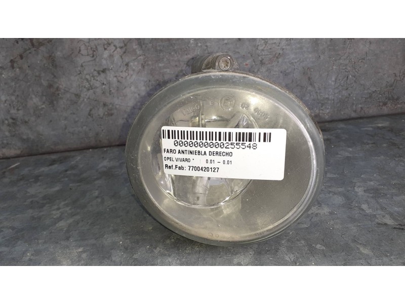 Recambio de faro antiniebla derecho para opel vivaro referencia OEM IAM 7700420127 67736901 VALEO