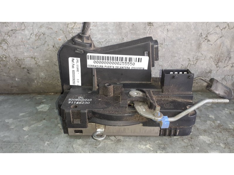 Recambio de cerradura puerta delantera izquierda para opel vivaro referencia OEM IAM 8200008260 91166230 