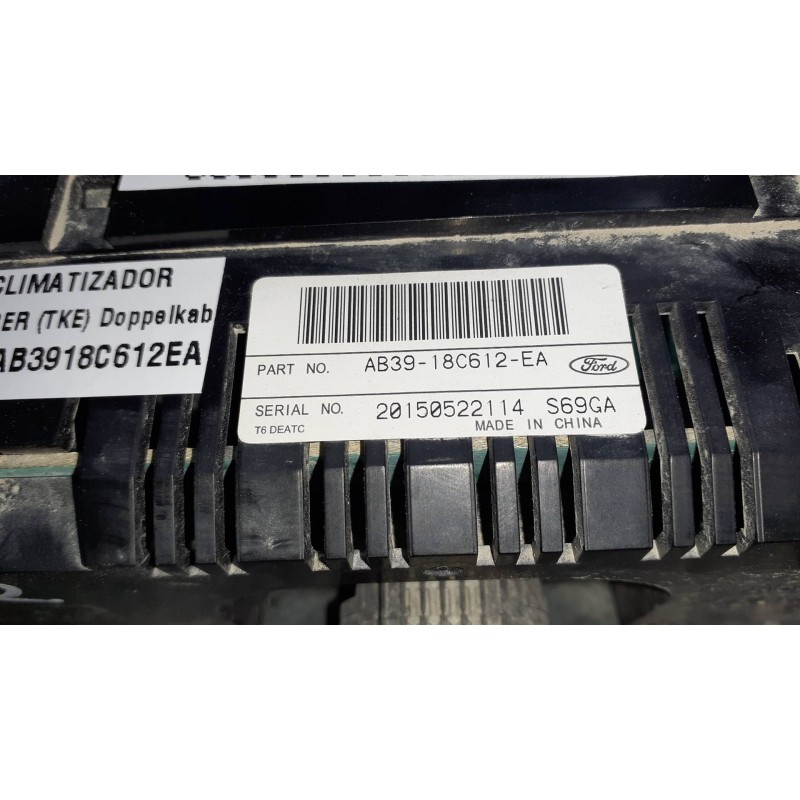 Recambio de mando climatizador para ford ranger (tke) doppelkabine 4x4 xl referencia OEM IAM AB3918C612EA 20150522114 S69GA18C61