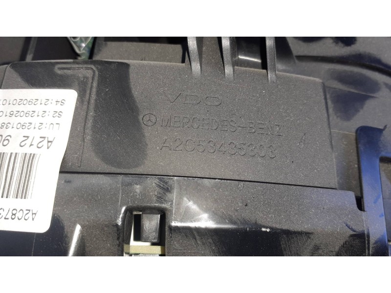 Recambio de cuadro instrumentos para mercedes-benz clase e (w212) lim. referencia OEM IAM A2129000825ZGS A2C87306000 A2C53435303