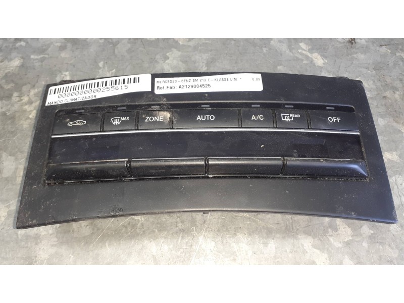 Recambio de mando climatizador para mercedes-benz clase e (w212) lim. referencia OEM IAM A2129004525 A2129008304700 