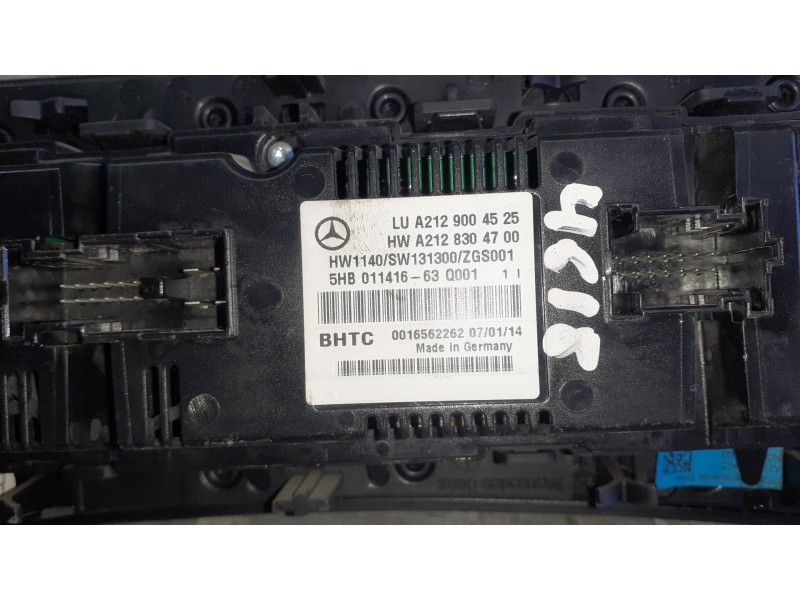 Recambio de mando climatizador para mercedes-benz clase e (w212) lim. referencia OEM IAM A2129004525 A2129008304700 