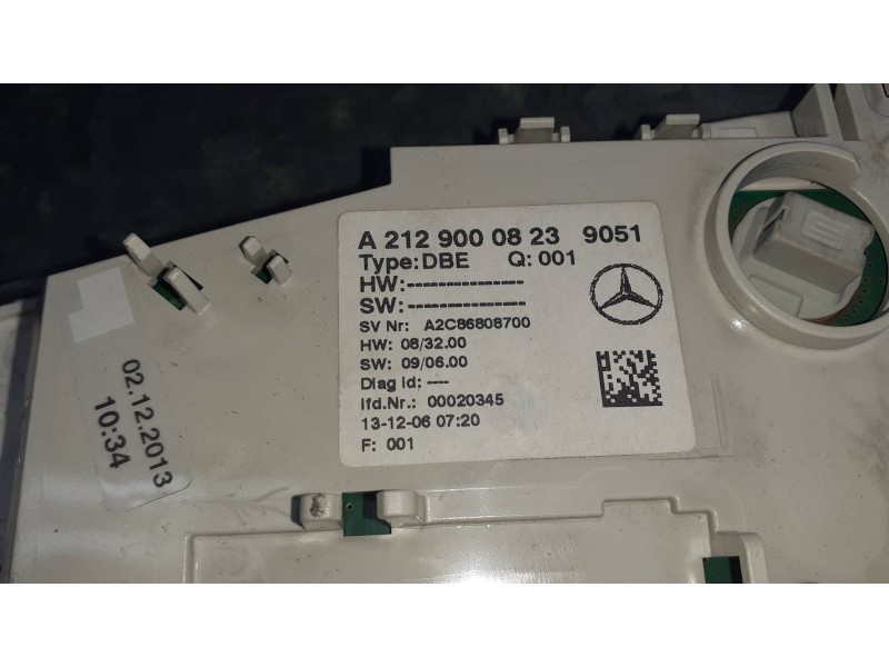 Recambio de luz interior para mercedes-benz clase e (w212) lim. referencia OEM IAM A2129000823 A2C86808700 