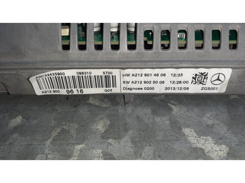 Recambio de pantalla multifuncion para mercedes-benz clase e (w212) lim. referencia OEM IAM A2129014606 A2129025006 A2C32435900