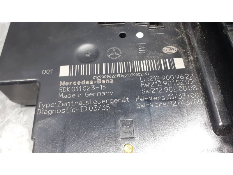Recambio de caja reles / fusibles para mercedes-benz clase e (w212) lim. referencia OEM IAM 5DK01102315 2129020008 2129015205