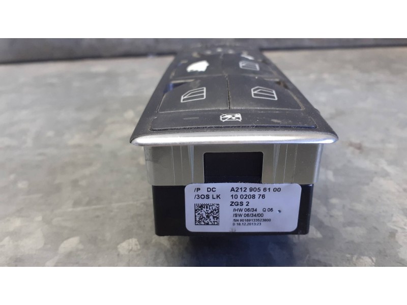 Recambio de mando elevalunas delantero izquierdo para mercedes-benz clase e (w212) lim. referencia OEM IAM A2129056100 10020876 
