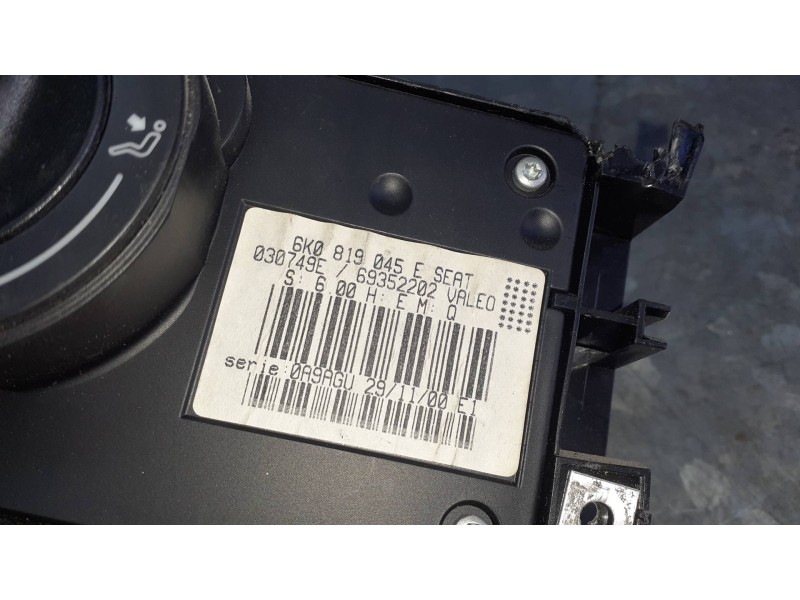 Recambio de mando calefaccion / aire acondicionado para seat ibiza (6k1) referencia OEM IAM 6K0819045E  