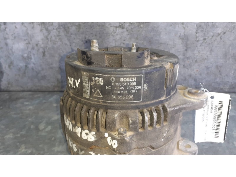 Recambio de alternador para alfa romeo 166 2.5 v6 24v referencia OEM IAM 0123510095  120A