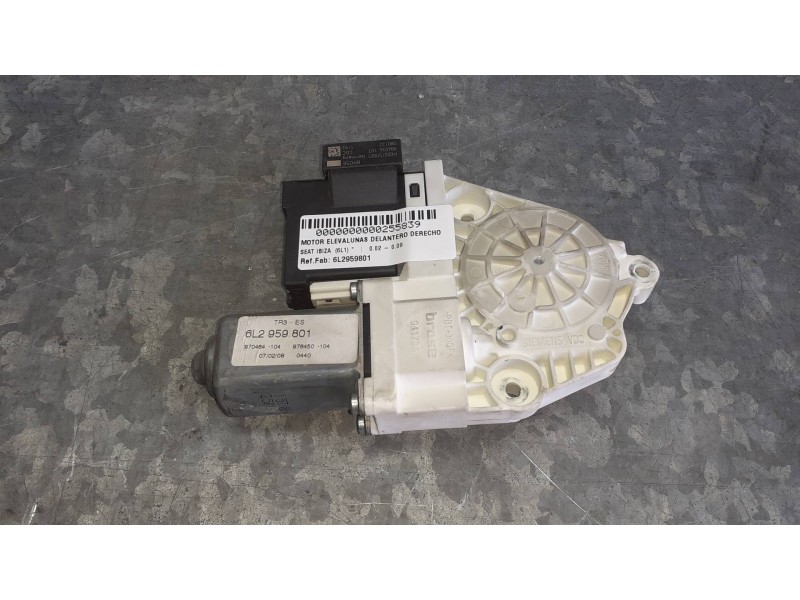 Recambio de motor elevalunas delantero derecho para seat ibiza (6l1) referencia OEM IAM 6L2959801  