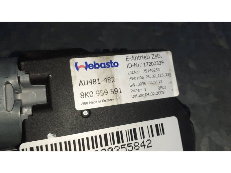 Recambio de motor techo electrico para audi a4 ber. (b8) básico referencia OEM IAM 8K0959591  