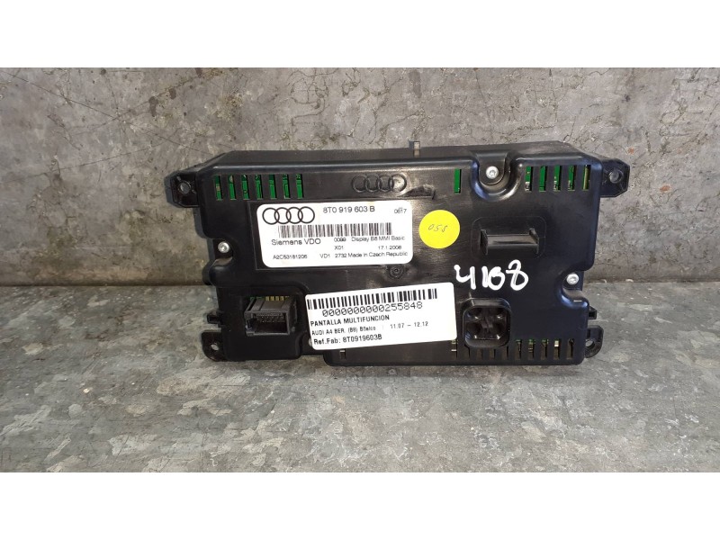 Recambio de pantalla multifuncion para audi a4 ber. (b8) básico referencia OEM IAM 8T0919603B  