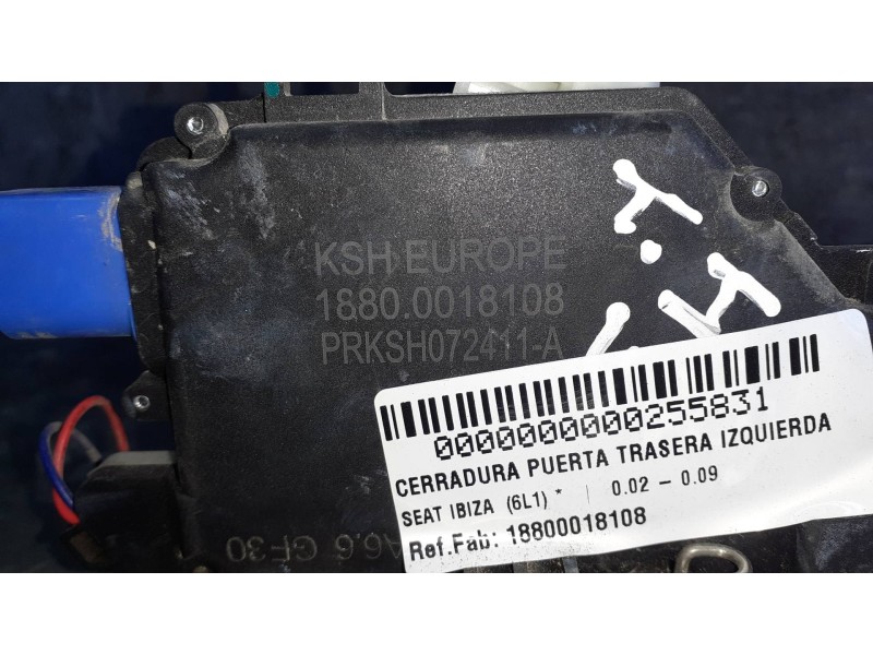 Recambio de cerradura puerta trasera izquierda para seat ibiza (6l1) referencia OEM IAM 18800018108  6 PINES