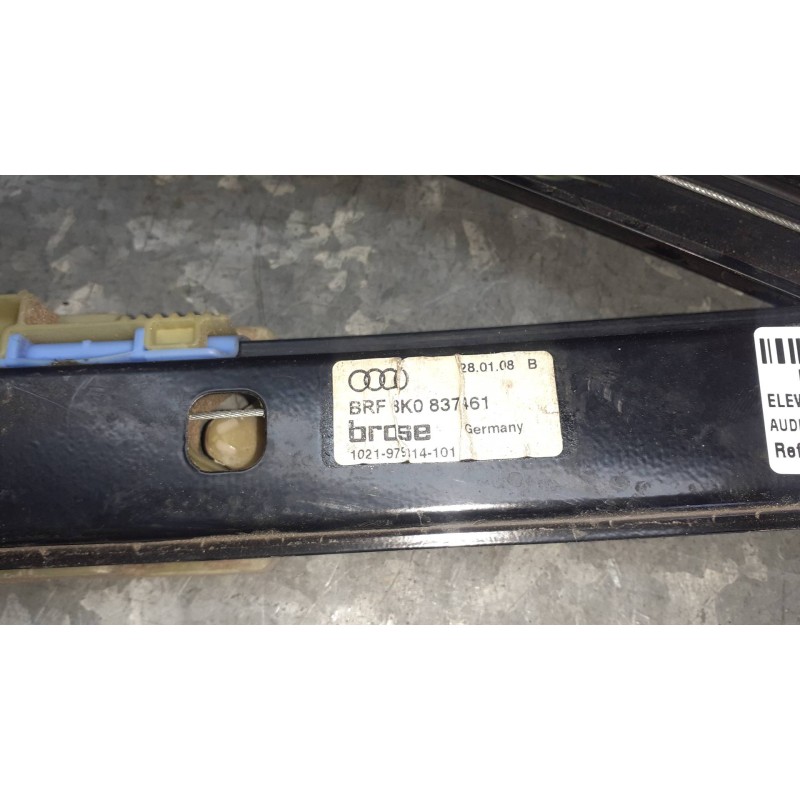 Recambio de elevalunas delantero izquierdo para audi a4 ber. (b8) básico referencia OEM IAM 8K0837461 ELECTRICO SIN MOTOR