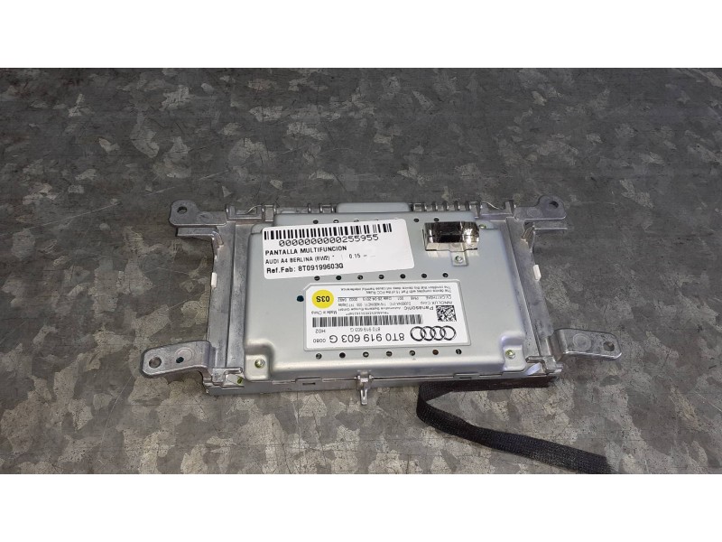 Recambio de pantalla multifuncion para audi a4 berlina (8w2) referencia OEM IAM 8T09199603G  