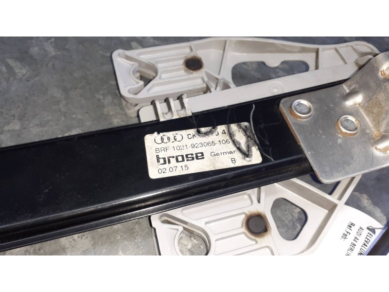 Recambio de elevalunas trasero derecho para audi a4 berlina (8w2) referencia OEM IAM  ELECTRICO SIN MOTOR