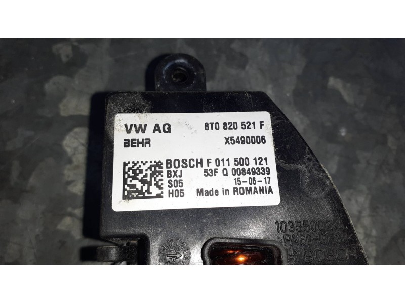 Recambio de resistencia calefaccion para audi a4 berlina (8w2) referencia OEM IAM 8T0820521F  